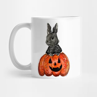 Jack O Lantern Rabbit Mug